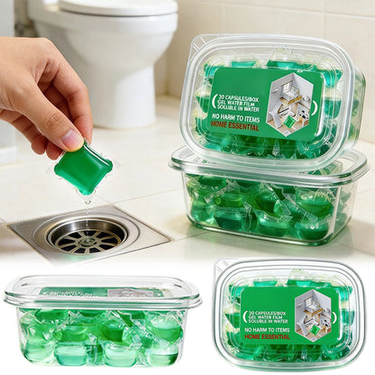Scented Drain Cleaner Gel - Odor-Removing Freshener for Kitchen and Bathroom Sinks