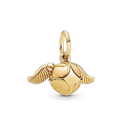 925 Sterling Silver Magic Fan Charm Beads - European Bracelet Charms with Wizard, Train, and Pigeon Designs for Collectors and Gifts