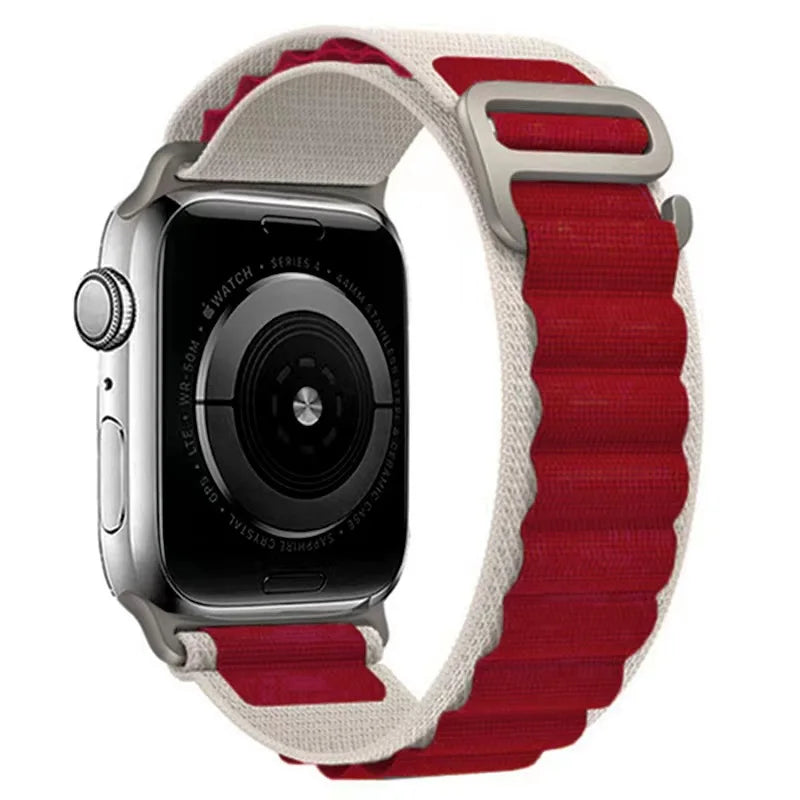 Alpine Loop Nylon Sport Strap for iWatch — Compatible with Series 4–10, 42/46/49mm Bands