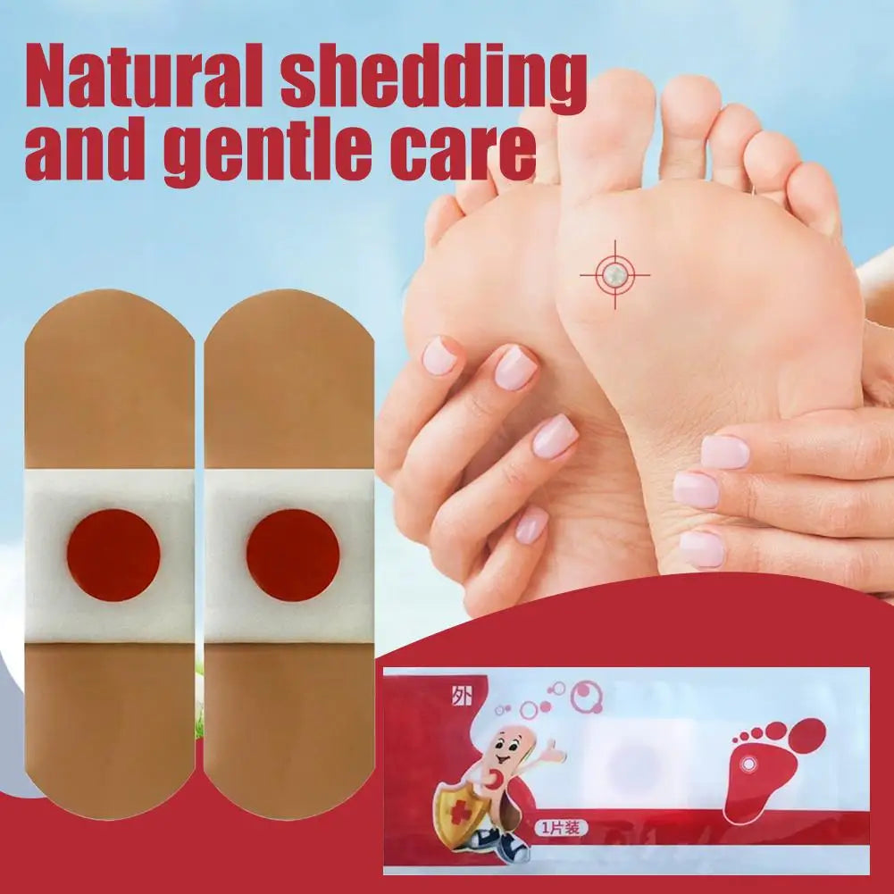 Corn Removal Patches - Breathable Foot Corn Plasters for Callus and Plantar Wart Care, 1 or 5 Pieces
