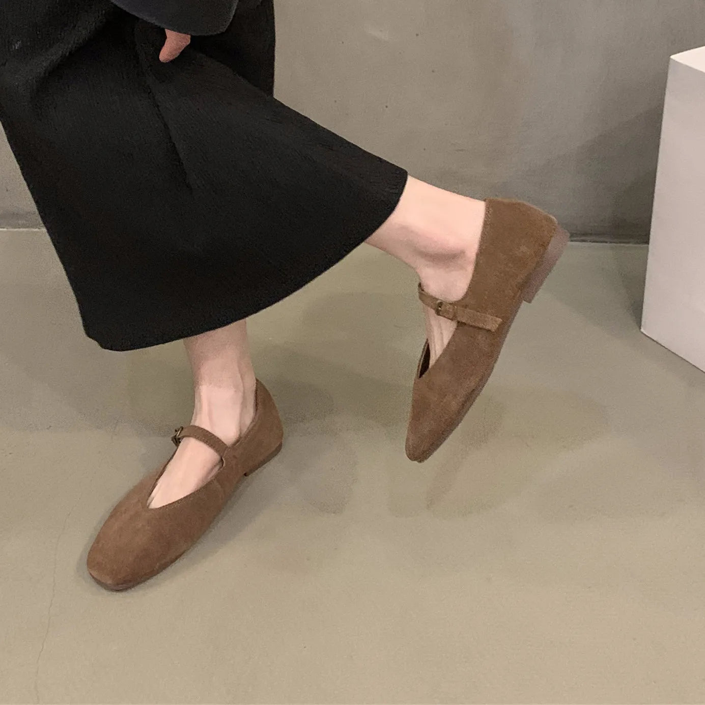 Bailamos 2024 Women's Flats – Round Toe, Slip-On Casual Ballet Shoes, Soft Leather Elegant Dress Shoes