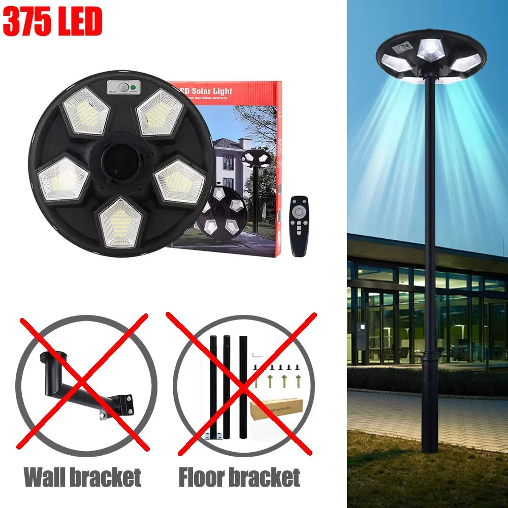 Solar Lamp Post Light - 78-Inch Outdoor Garden Pole Lamp with Removable Head and IP67 Waterproof Design