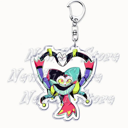 Helluva Blitzo Anime Keychain – Boss Pendant Bag Accessory & Fan Gift Keyring Jewelry