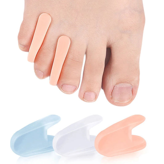 Gel Toe Separators for Bunion Relief - Silicone Hallux Valgus Corrector & Toe Straightener
