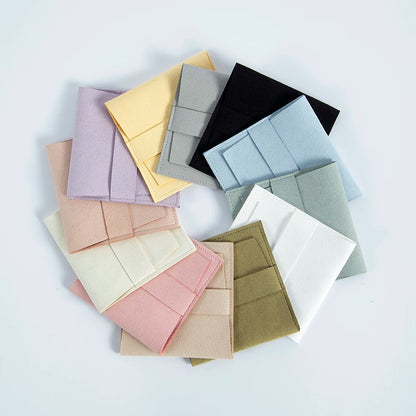 10Pcs Microfiber Jewelry Pouches 6.2x6.2cm & 8x8cm – Rings, Earrings, Pendants, Bracelets Gift Bags for Wedding Favors