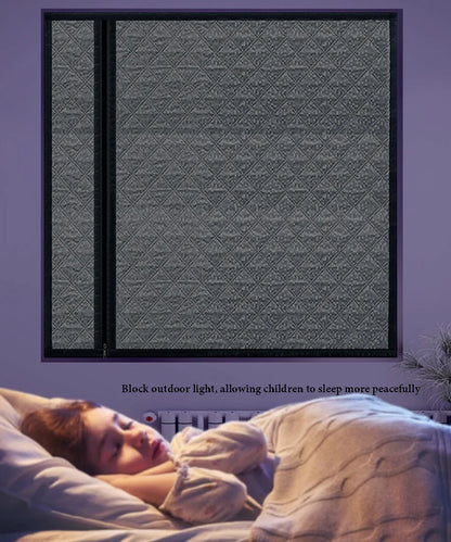 Side Zipper Cotton Curtain — Double-Layer Thickened, Windproof & Cold-Resistant Home Curtain, Customizable