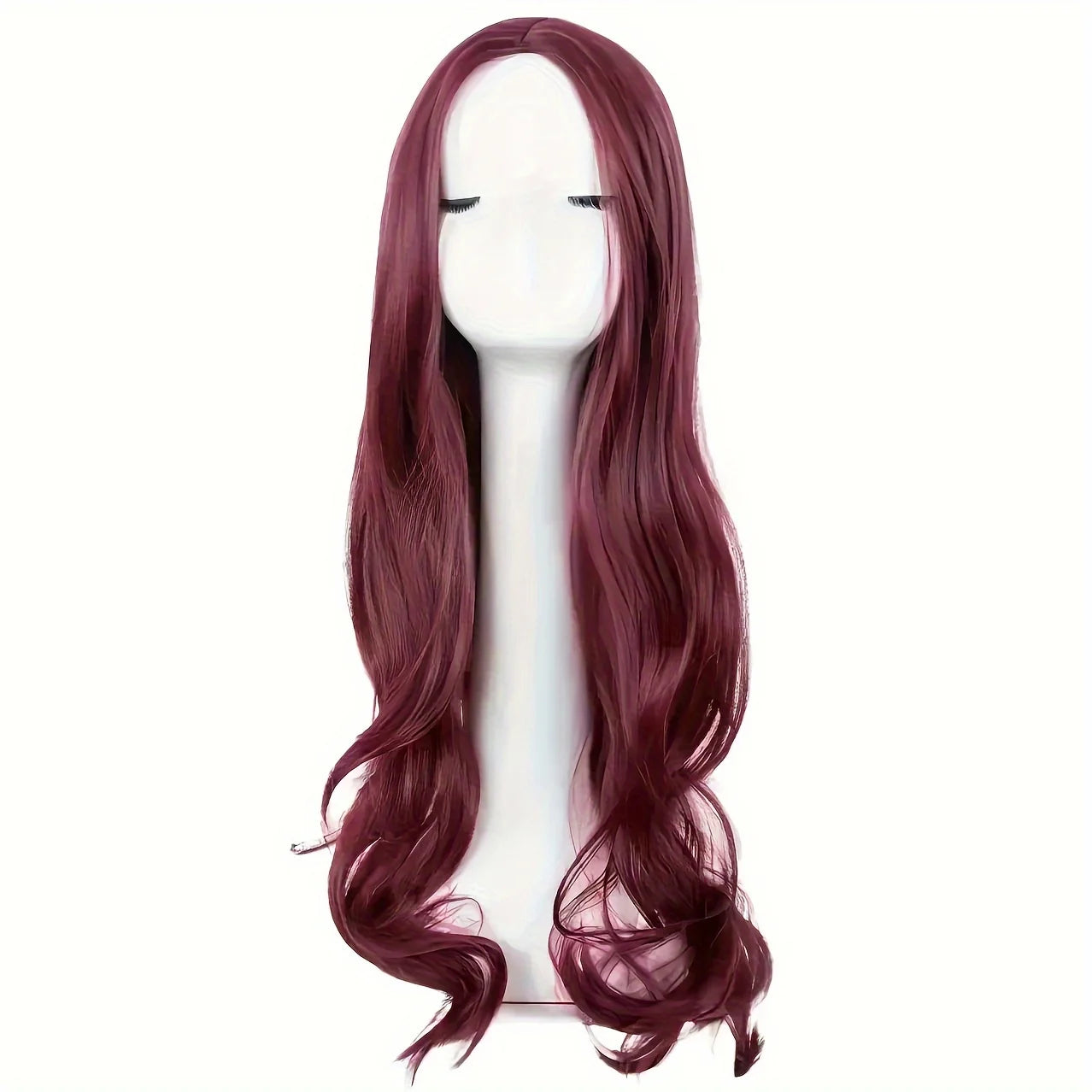 27 Inch Long Curly Synthetic Wig for Women - Black & Blonde Fancy Dress Wig, Glamorous Synthetic Hair