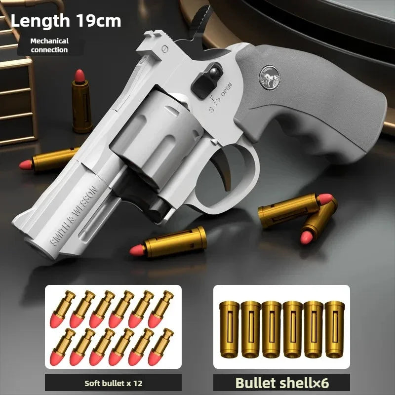 Magnum ZP5 357 Automatic Soft Dart Blaster - Continuous Action Toy with Safe Darts for Kids & Adults