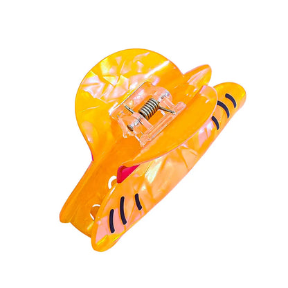 Luffy Straw Hat Hair Clip - Cute Acrylic Anime Hair Claw for Creative Hairstyles and Gifts
