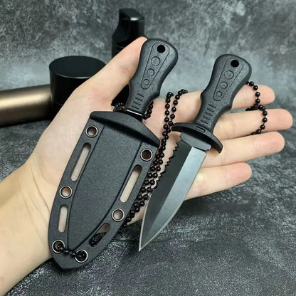 New Outdoor Camping Stainless Steel Knife – EDC High Hardness, Sharp Fruit Knife for Wilderness Survival & Self-Defense