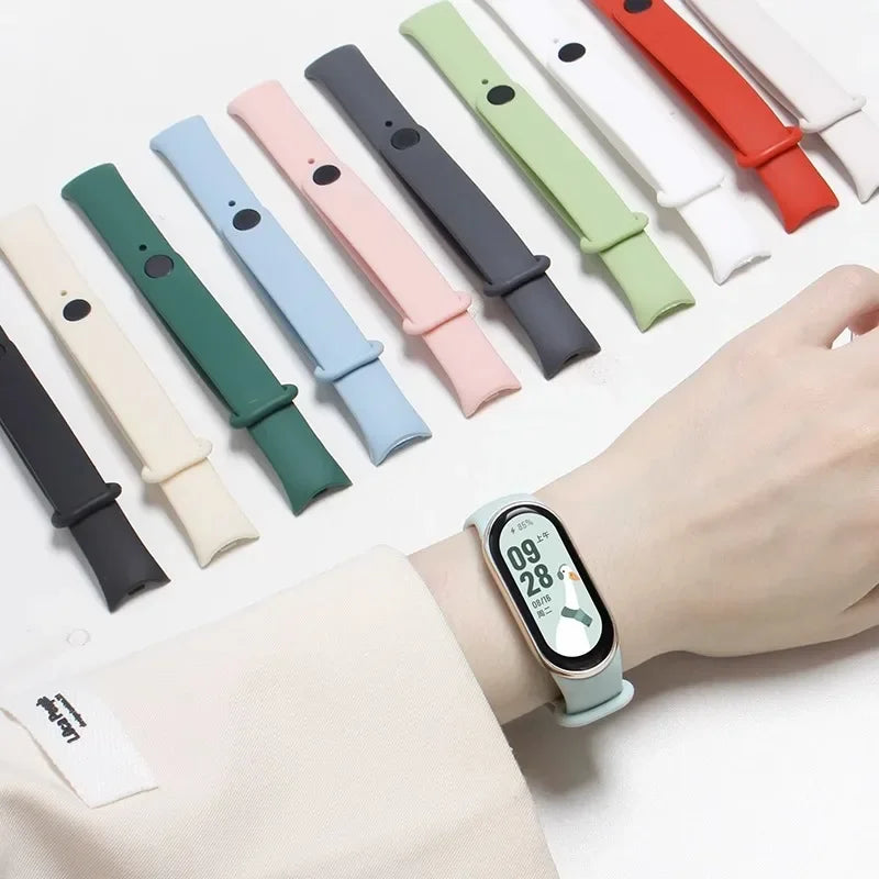 Waterproof Silicone Sport Strap for Xiaomi Mi Band 8/9 NFC – Replacement Smartwatch Bracelet