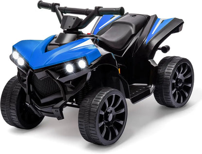 6V Kids Ride-On ATV 4-Wheeler – Electric Quad Car with Music, Foot Pedal, 1.8MPH Max Speed & Durable Wheels