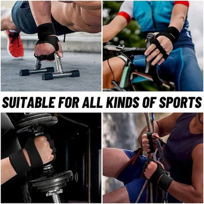 Training Sport Gloves – Half Finger Weightlifting Gloves for Men & Women, Non-Slip Hand, Wrist & Palm Protector for Gym & Bodybuilding