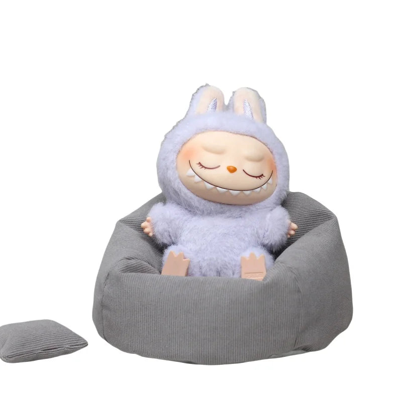 Labubu Mini Sofa for BJD Dolls – Plush Seat Decoration V2, Universal Kids’ Toy & Birthday Gift
