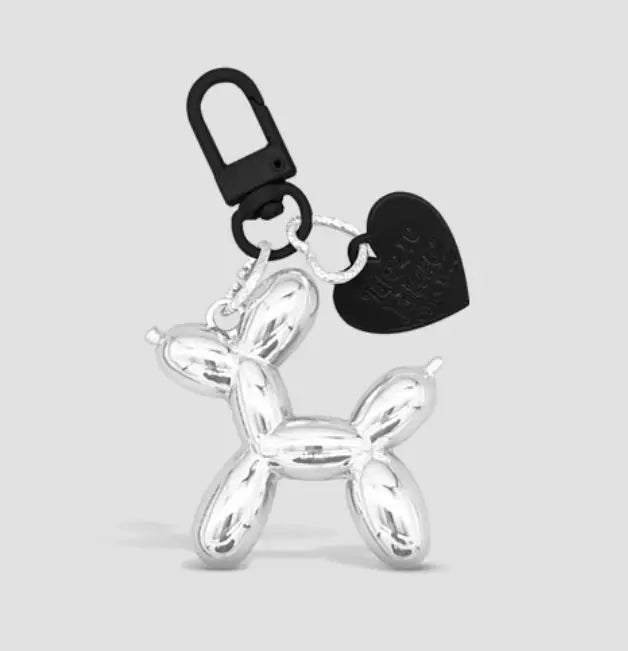 Jelly Balloon Dog Keychain - Cute Cartoon Dog Pendant Charm for Keys, Bags & Unisex Gifts