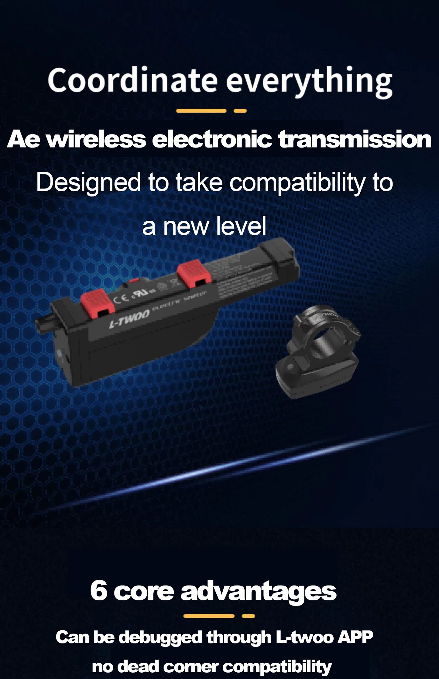 LTWOO Ae Wireless Bicycle Electronic Derailleur Groupset Kit - 3s-13s Shifter Lever & Drivetrain Bike Parts