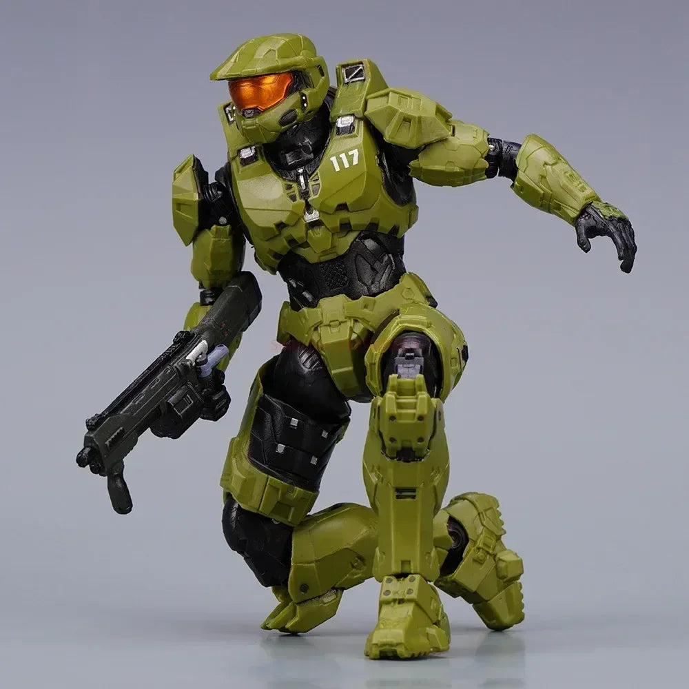2024 Hot Sale Halo Infinite Master Chief Action Figure - 18cm Mjolnir Mk VI 1/12 Scale Re:edit Gen.3 Model 117, Collectible Toy Gift