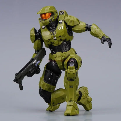 2024 Hot Sale Halo Infinite Master Chief Action Figure - 18cm Mjolnir Mk VI 1/12 Scale Re:edit Gen.3 Model 117, Collectible Toy Gift