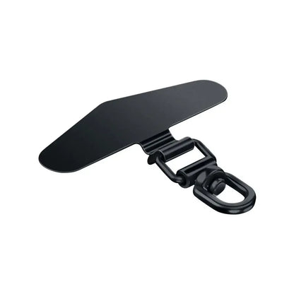 360° Rotatable Stainless Steel Phone Lanyard Clip Patch – Ultra-Thin Self-Adhesive Mobile Phone Tether Tab Holder for Case Strap Attachment