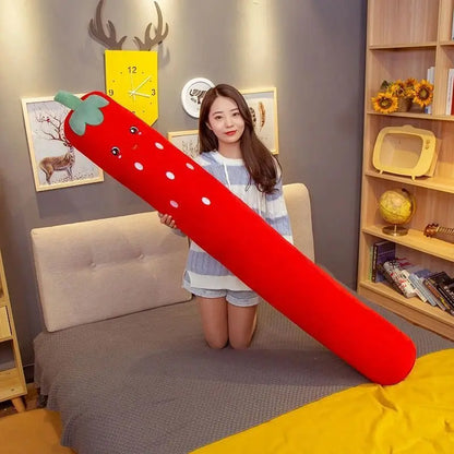 Cute Cylindrical Body Pillow – Soft Side Sleeping Pregnancy Pillow with Detachable Washable Cover, Long Cartoon Leg Gripper Pillow Gift