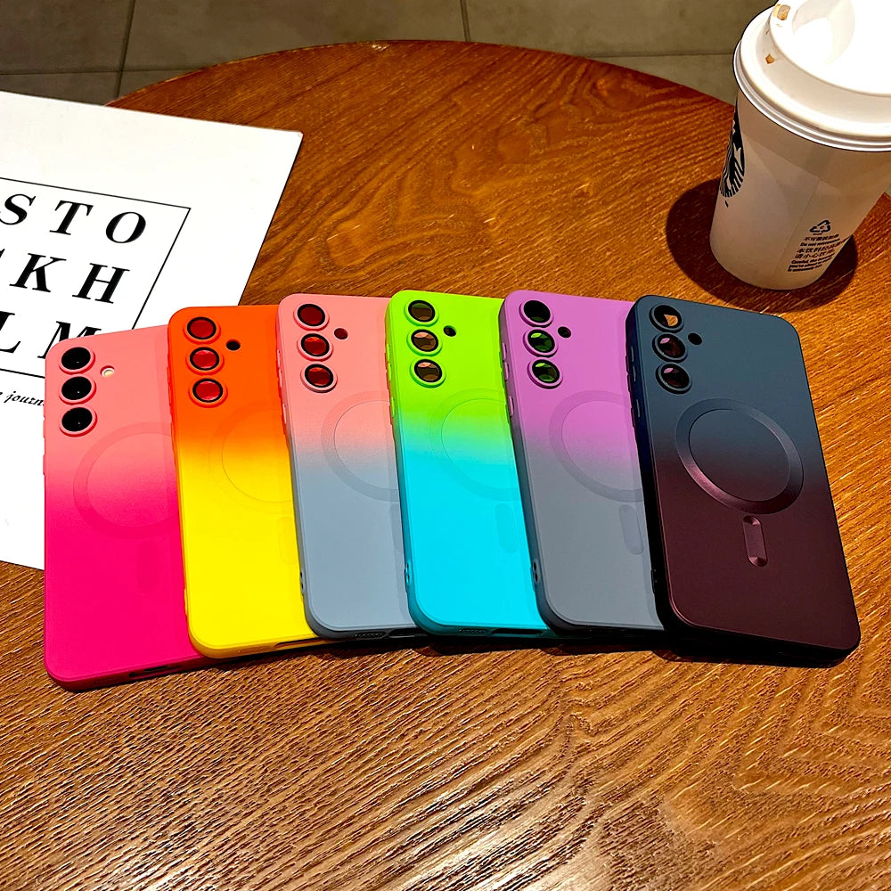 Soft TPU Gradient Phone Case - Magsafe Cover for Samsung Galaxy A Series & S Series 5G Models