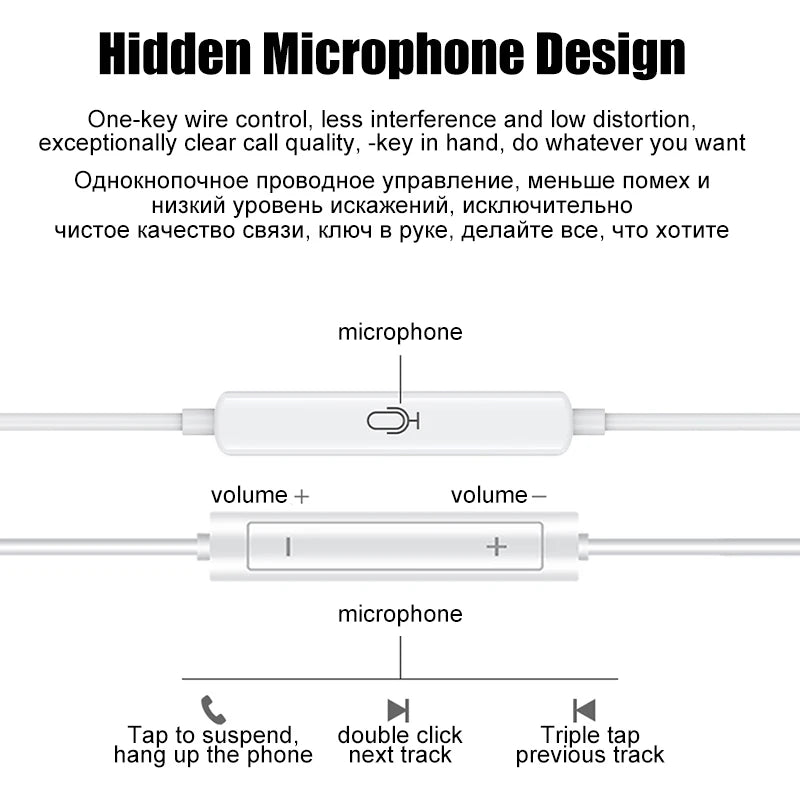Wired Stereo Earphones for Apple iPhone 7–16 & iPad — 3.5mm Headphones for iPhone, Tablet, Laptop
