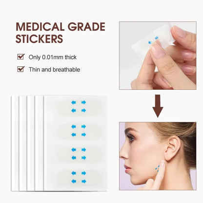V-Shape Face Lifting Tape - Invisible Adhesive Wrinkle & Sagging Skin Face Stickers