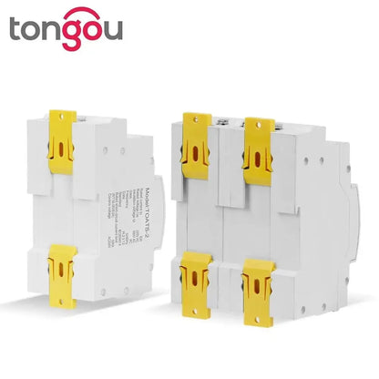 TONGOU Din Rail 2P 4P ATS Dual Power Automatic Transfer Switch – Electrical Selector for Uninterrupted Power, 110V/220V, 63A