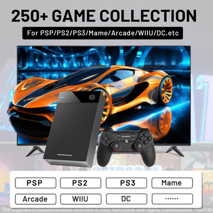 12TB Gaming HDD with 86,000+ Retro Games for PS3/PS2/PS/Wii/WiiU - Hyperspin, Launchbox, Retrobat, Playnite Support
