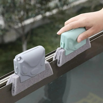 Efficient Window Groove Cleaning Brush and Cloth Set - Perfect Kitchen and Window Cleaning Tools for Sparkling Clean Window Slots!