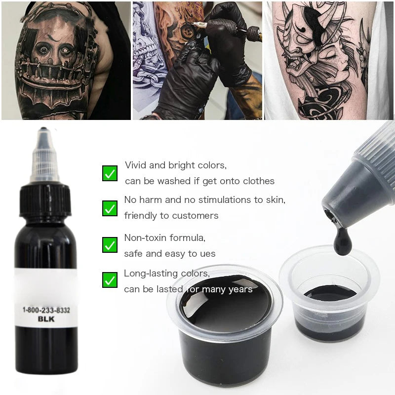 14-Color Professional Tattoo Ink – Natural Plant-Based Micro Pigment for Permanent Body Art & Paint