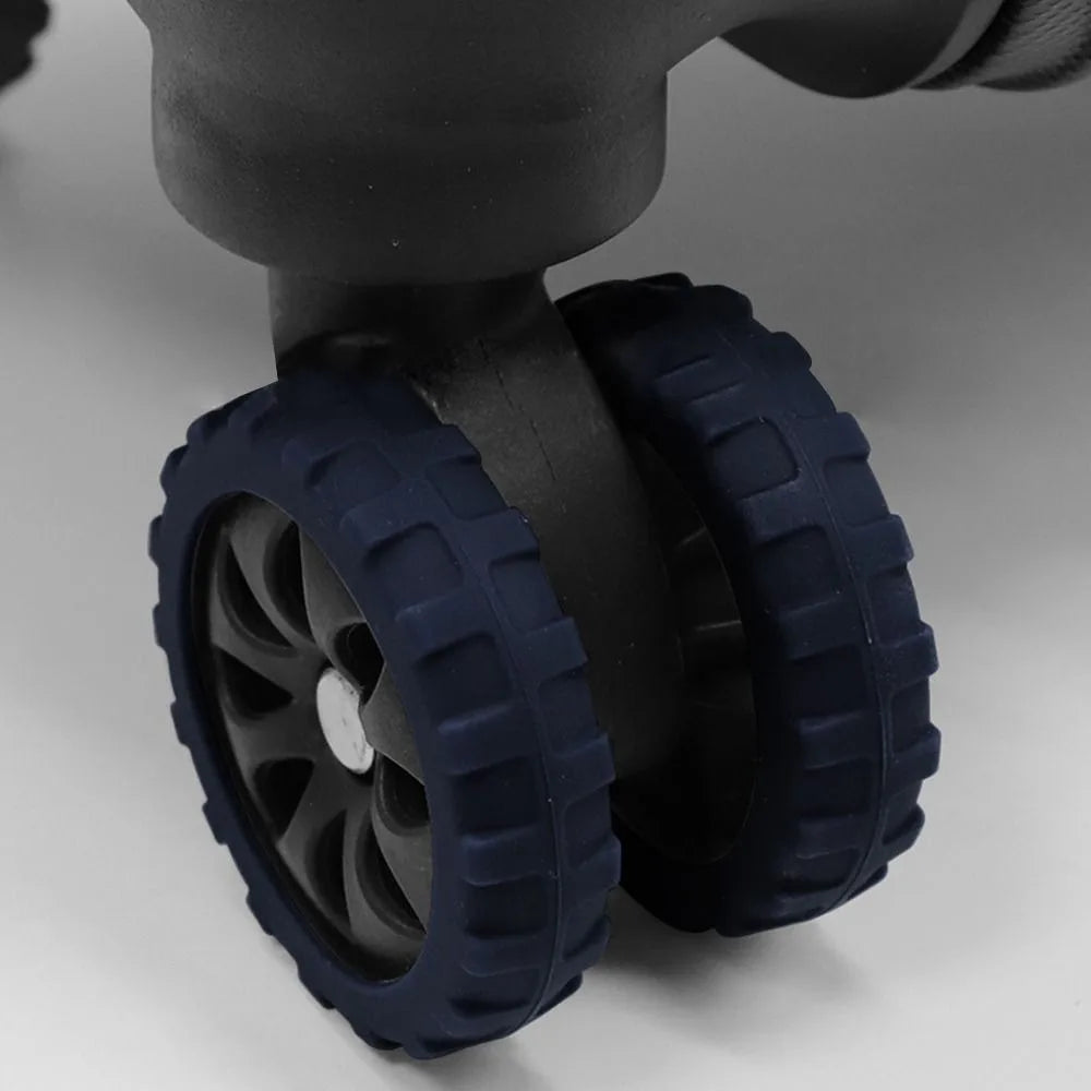 Universal Silicone Luggage Wheel Protectors – Travel Suitcase Caster Covers to Reduce Wear & Noise