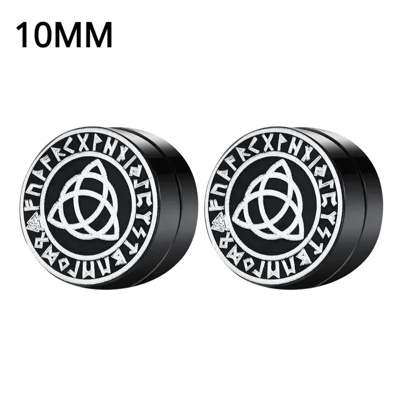 Crystal Magnetic Ear Studs – Punk Round Zircon Non-Piercing Earrings for Men & Women