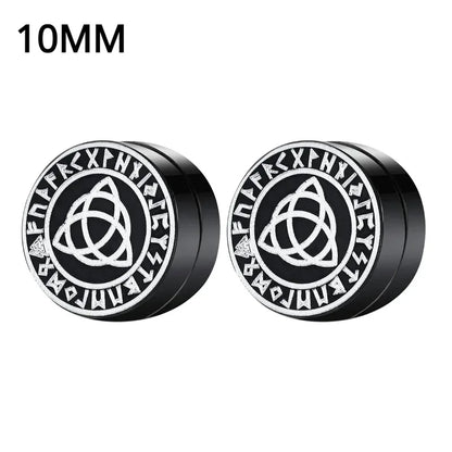 Crystal Magnetic Ear Studs – Punk Round Zircon Non-Piercing Earrings for Men & Women