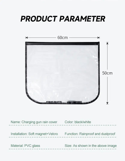 New Energy Car Charging Rain Cover – Universal Waterproof Outdoor Protection for Electric Car Charging Gun, Rain & Snow Cover Accessories