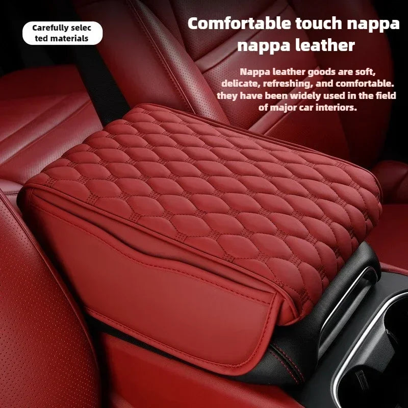 Car Armrest Box Expander Cushion – 5cm Thick Luxury 3D Memory Foam Center Console Protection Pad