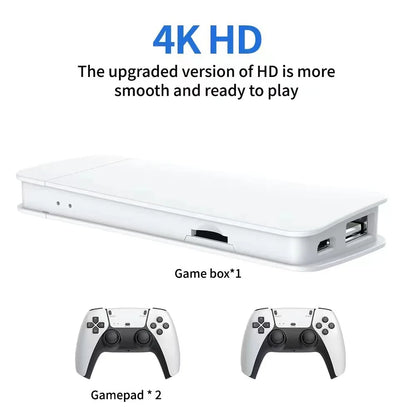 M15 Game Stick Mini TV Handheld Console — Wireless Gamepads, 64GB with 20,000+ Retro Games, HD Output, Two-Player for PS1 and More