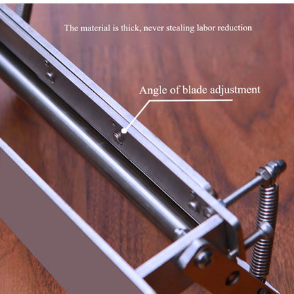 200mm Manual Leather Skiving Machine – Belt Strip Splitter & Thinning Tool for Cowhide DIY Craft
