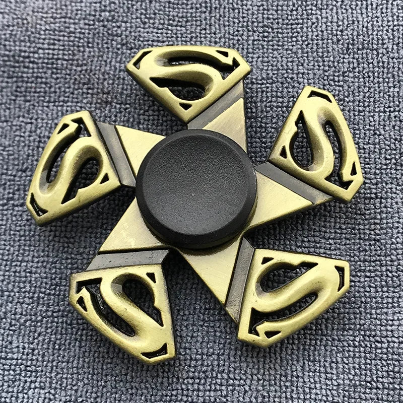 Bronze Metal Alloy Fidget Spinner R188 – Silent Hand Gyro Stress Relief Toy for Kids & Adults