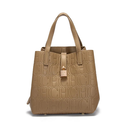 2024 Classic Retro Women's Handbag - Fashion Letter Printed with Metal Accessories, Large Capacity and Solid Color