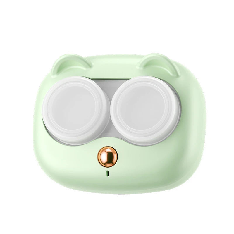 Portable Ultrasonic Contact Lens Cleaner Case – Removable Box Cleaning Machine for Removing Tear Protein & Lens Hygiene Care