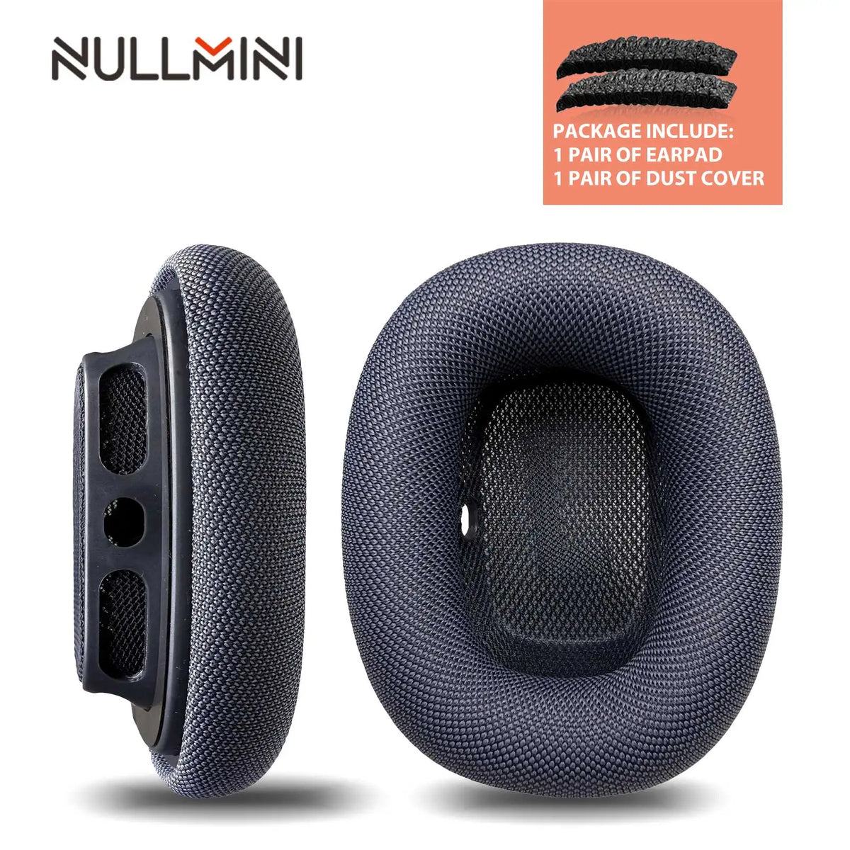 NullMini Replacement Mesh Ear Cushions for Apple AirPods Max 2 - Memory Foam Earpads and Headphone Cushion Covers