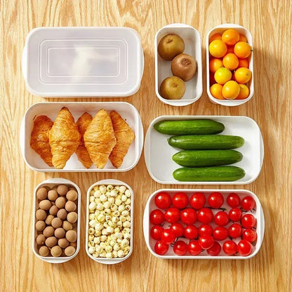 Food Grade Refrigerator Storage Box - Plastic Fresh-Keeping Container with Lid for Fruit and Frozen Food Sealing