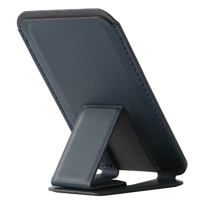 Phone Wallet Stick-On Card Holder – 3M Adhesive Credit Card Slot with Folding Kickstand for Phone Case