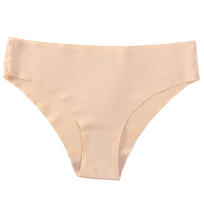 4 Pack Seamless No Show Thongs for Women – V-Waist Stretch, Breathable Sexy Underwear Panties