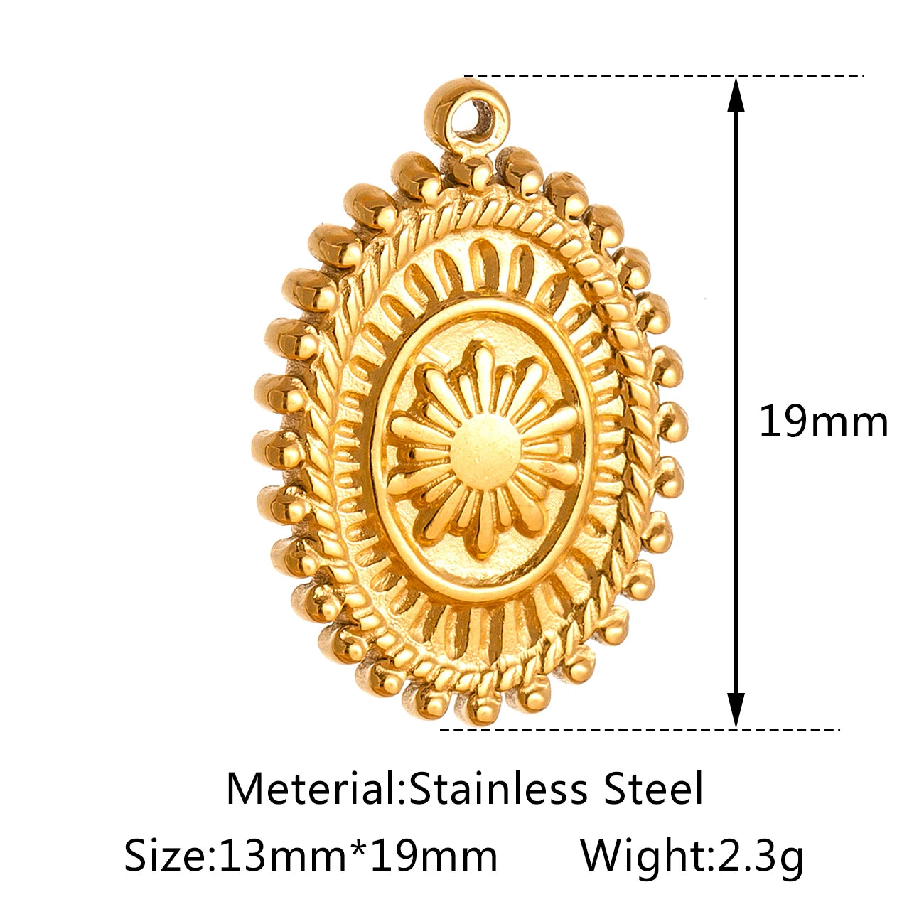 Stainless Steel Sunburst Sun Moon Star Charms Pendant – DIY Jewelry Making for Necklace, Bracelet & Earrings
