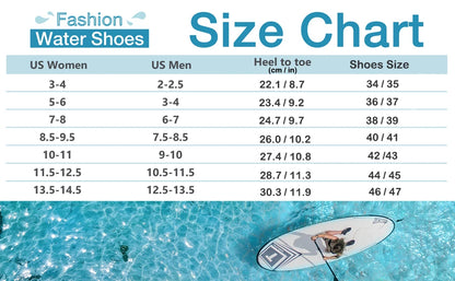 Men’s & Women’s Water Aqua Shoes – Unisex Breathable Swimming Sneakers, Quick-Dry Barefoot Beach Sandals & Wading Flats