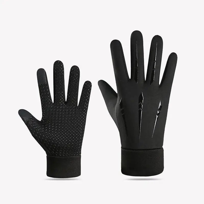 Winter Touchscreen Gloves - Unisex Fleece-Lined Full Finger Gloves for Cycling Running and Outdoor Sports