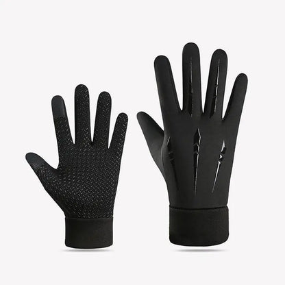 Winter Touchscreen Gloves - Unisex Fleece-Lined Full Finger Gloves for Cycling Running and Outdoor Sports