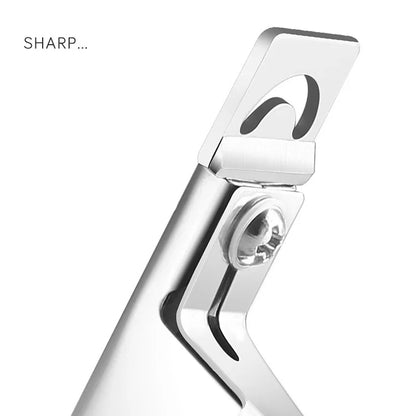 Professional Fake Nail Cutter - U-Type Acrylic Nail Tip Edge Trimmer Stainless Steel Manicure Tool